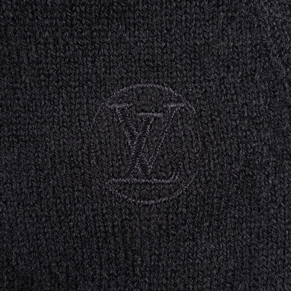 Exclusive Louis Vuitton Cashmere Zip-Up Hoodie Men's Small Black - Picture 3 of 13